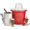 4-Quart Electric Ice Cream Maker, Red