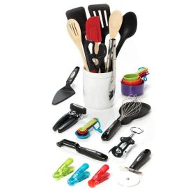 28-piece Kitchen Utensil & Gadget Set in Assorted Colors