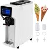 VEVOR Commercial Ice Cream Maker, 10-20L/H Yield, 1000W Countertop Soft Serve Machine with 4.5L Hopper 1.6L Cylinder Touch Screen Puffing Shortage Ala