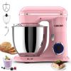 3-IN-1 Electric Stand Mixer, 660W 10-Speed With Pulse Button, Attachments include 6.5QT Bowl, Dough Hook, Beater, Whisk for Most Home Cooks, Sakura Pi