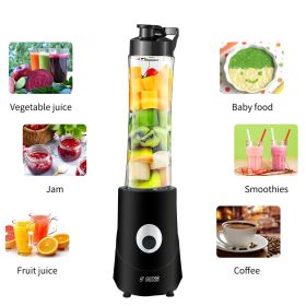 5 Core 20 oz Personal Blender Electric 160W 600ml for Shakes and Smoothies Countertop Powerful Kitchen top Food Processor with Portable Sports Bottle