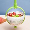 1pc Vegetable Drain Basket; Kitchen Vegetable Washing Basin; Salad Spinner; Fruit Washing Vegetable Basket; Kitchen Salad Washing Basin; Salad Fruit V