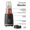 Black Single-Serve Blender with 1 Travel Lid, 16 oz, New