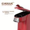 CHULUX Single Serve Coffee Maker Red KCUP Pod Coffee Brewer, Upgrade Single Cup Coffee Machine Fast Brewing, All in One Coffee Maker for K CUP Ground