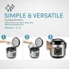 8-Cup (Cooked) Rice & Grain Cooker, Steamer, New Bonded Granited Coating