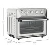 Air Fryer Toaster Oven, 21QT 7-In-1 Convection Oven Countertop, Warm, Broil, Toast, Bake and Air Fry, 4 Accessories Included, 1800W, Stainless Steel F