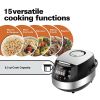 5 Core Asian Rice Cooker ‚ Electric Japanese Rice Maker ‚ w 17 Preset ‚ Large Touch Screen Nonstick Inner Pot ‚ 21 Cups Capacity ‚24 Hour D