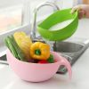 1pc Rice Washer Quinoa Strainer Cleaning Veggie Fruit Wash Sifter Kitchen Tools With Handle