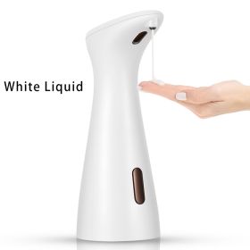 Automatic Liquid or Foam Soap Dispenser Intelligent Infrared Induction foam Hand Washing Machine for Kitchen Bathroom Dispenser (Ships From: China, Color: White Liquid)