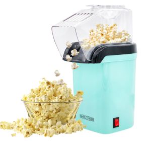 5 Core Hot Air Popcorn Popper Machine 1200W Electric Popcorn Kernel Corn Maker Bpa Free, 95% Popping Rate, 2 Minutes Fast, No Oil-Healthy Snack for Ki (Color: Sea Green)