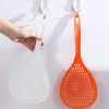 1pc Slotted Spoon; Household Colander With Long Handle; For Dumpling And Noodles; High Temperature Resistant Large Draining Spoon