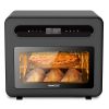 Geek Chef Steam Air Fryer Toast Oven Combo , 26 QT Steam Convection Oven Countertop , 50 Cooking Presets, with 6 Slice Toast, 12" Pizza, Black Stainle