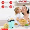 5 Core Hot Air Popcorn Popper Machine 1200W Electric Popcorn Kernel Corn Maker Bpa Free, 95% Popping Rate, 2 Minutes Fast, No Oil-Healthy Snack for Ki