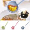 2pcs Long Handle Soup Spoon With Filter Strainer; Multi-Functional 2 In 1 Cooking Colander; Kitchen Tool For Easy Soup Preparation And Straining; Suit