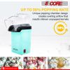 5 Core Hot Air Popcorn Popper Machine 1200W Electric Popcorn Kernel Corn Maker Bpa Free, 95% Popping Rate, 2 Minutes Fast, No Oil-Healthy Snack for Ki