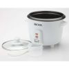 6 Cup Non-Stick Pot Style White Rice Cooker, 3 Piece