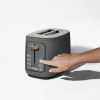 2 Slice Toaster with Touch-Activated Display, Black Sesame by Drew Barrymore