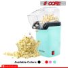 5 Core Hot Air Popcorn Popper Machine 1200W Electric Popcorn Kernel Corn Maker Bpa Free, 95% Popping Rate, 2 Minutes Fast, No Oil-Healthy Snack for Ki